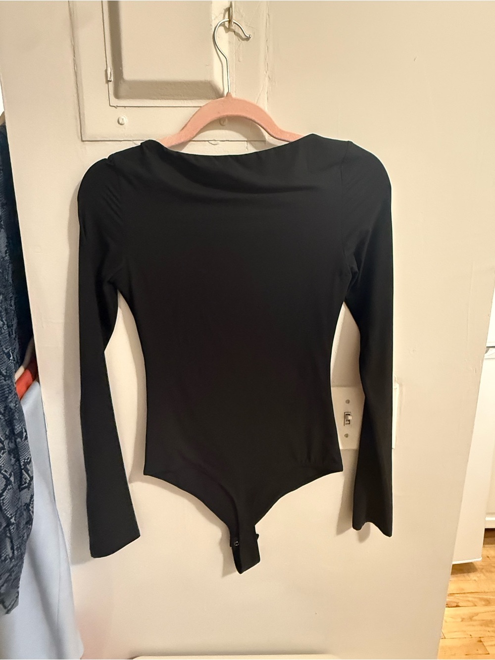 ReoRia Black Long-Sleeve Bodysuit